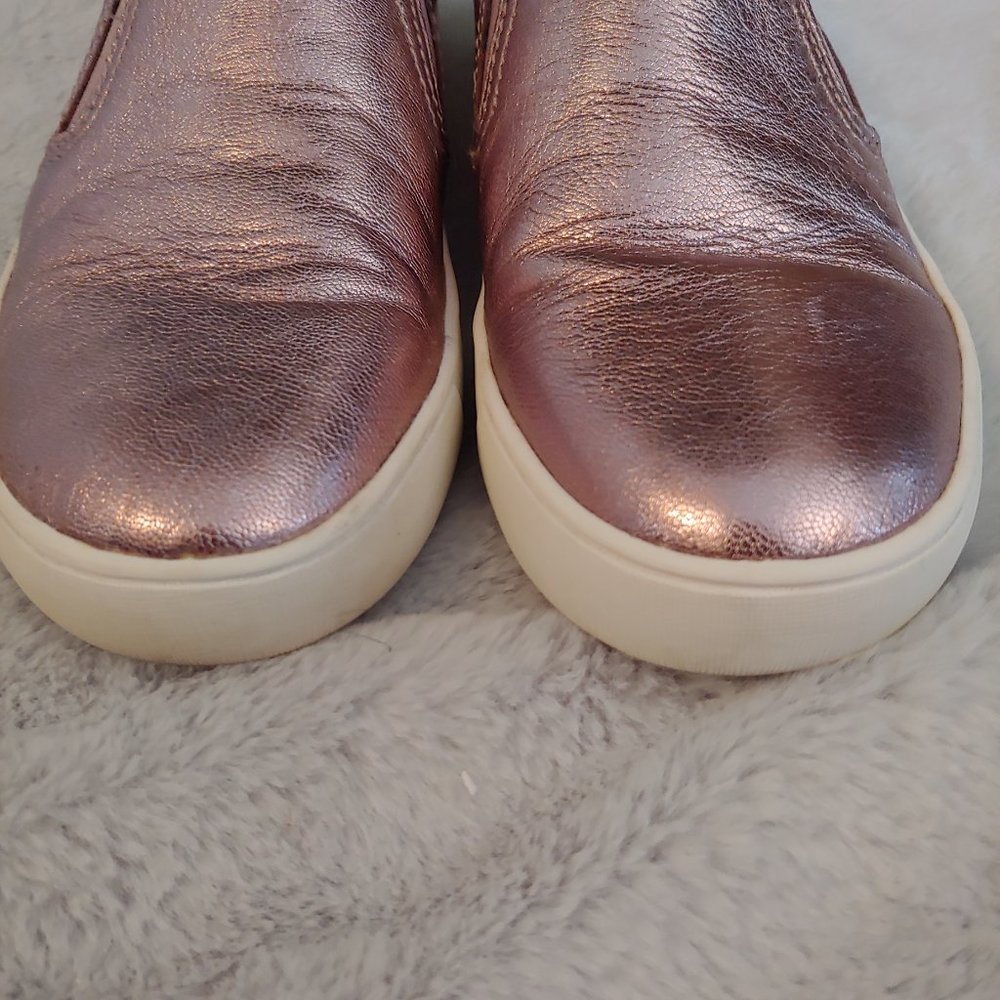 Naturalizer pale pink metallic leather slipon loafer size 7 - Picture 2 of 14